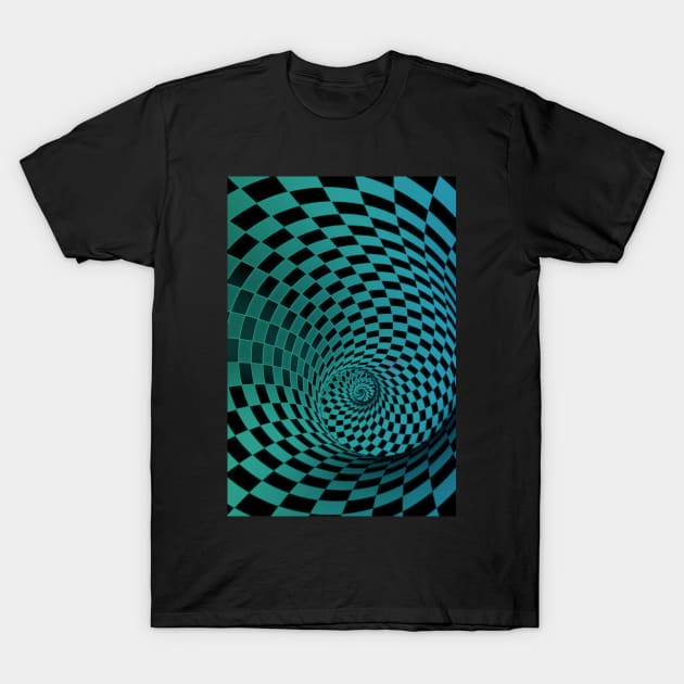 optical illusion Tunnel T-Shirt by yinon-h